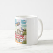 Theodore Roosevelt Park vintage poster Koffiemok (Voorkant rechts)