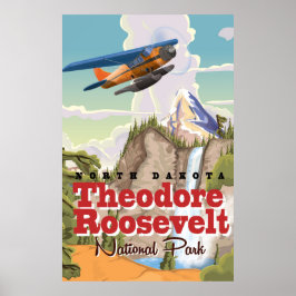 Theodore Roosevelt Park vintage reisposter Poster