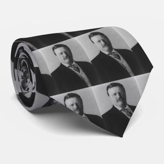 Theodore Roosevelt Portrait Stropdas (Opgerold)