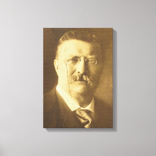 THEODORE ROOSEVELT Portret van Edward S. Curtis Canvas Afdruk (Voorkant)