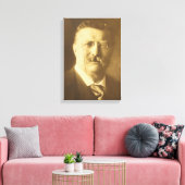 THEODORE ROOSEVELT Portret van Edward S. Curtis Canvas Afdruk (Insitu (Woonkamer))