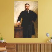 THEODORE ROOSEVELT-portret van John Singer Sargent Canvas Afdruk (Insitu (Woonkamer))