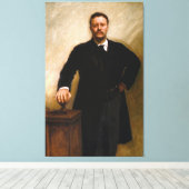 THEODORE ROOSEVELT-portret van John Singer Sargent Canvas Afdruk (Insitu (Houten vloer))