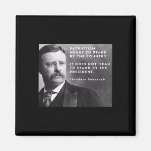 Theodore Roosevelt Pro-democratie Anti-trump Patri Magneet