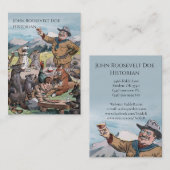 Theodore Roosevelt - Professor Geschiedenis/Regeri Visitekaartje (Voorkant / Achterkant)