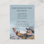 Theodore Roosevelt - Professor Geschiedenis/Regeri Visitekaartje (Achterkant)