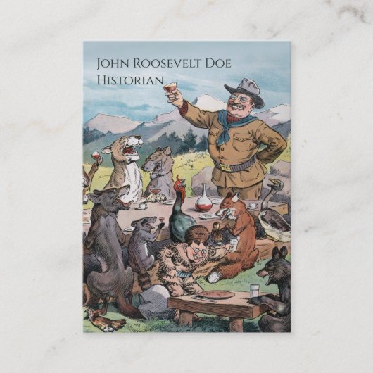 Theodore Roosevelt - Professor Geschiedenis/Regeri Visitekaartje (Voorkant)