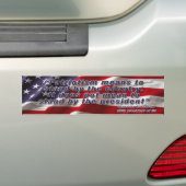 Theodore Roosevelt Quote Bumpersticker (Op auto)