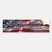 Theodore Roosevelt Quote Bumpersticker (Voorkant)
