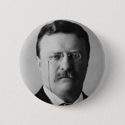 Theodore Roosevelt Ronde Button 5,7 Cm (Voorkant)