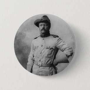Theodore Roosevelt Ronde Button 5,7 Cm