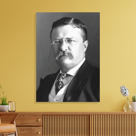 Theodore Roosevelt Teddy President Canvas Afdruk (Insitu (Woonkamer))