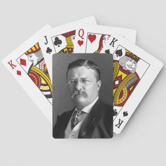 Theodore Roosevelt Teddy President Pokerkaarten (Achterkant)