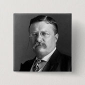 Theodore Roosevelt Teddy President Republikeins Vierkante Button 5,1 Cm (Voorkant)