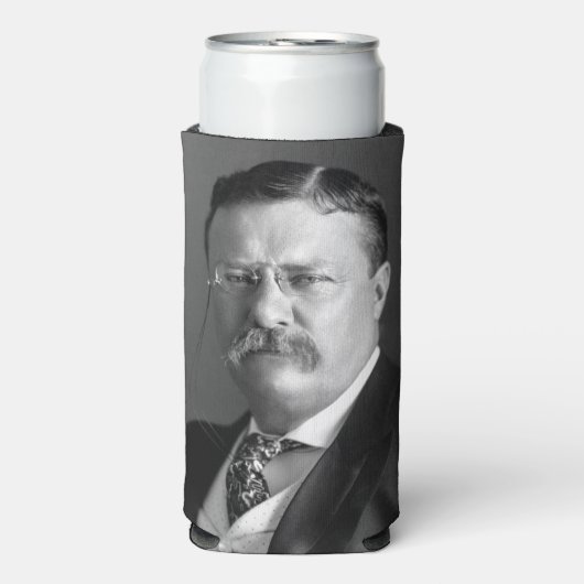 Theodore Roosevelt Teddy President Seltzer Blikjeskoeler (Seltzer Voorkant)