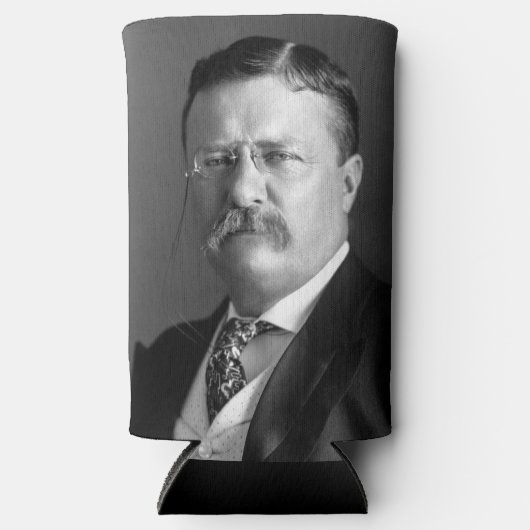 Theodore Roosevelt Teddy President Seltzer Blikjeskoeler (Voorkant)