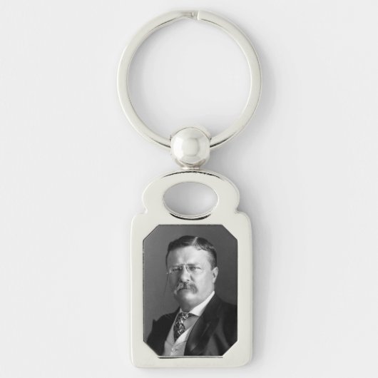 Theodore Roosevelt Teddy President Sleutelhanger (Voorkant)