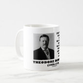 Theodore Roosevelt West African Proverb Stick Koffiemok (Voorkant links)