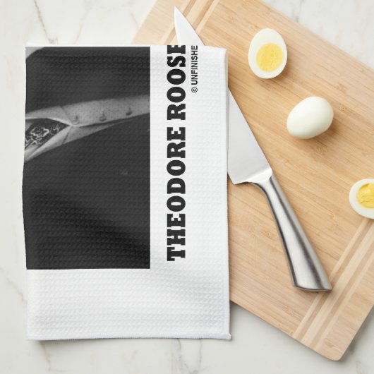 Theodore Roosevelt Wish Doctrine Strenuous Life Theedoek (Quarter Fold)