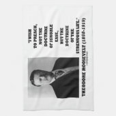 Theodore Roosevelt Wish Doctrine Strenuous Life Theedoek (Verticaal)