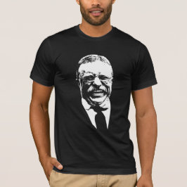 Theodore Roosevelt - Zwart-wit T-shirt