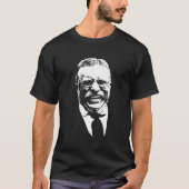 Theodore Roosevelt - Zwart-wit T-shirt (Voorkant)