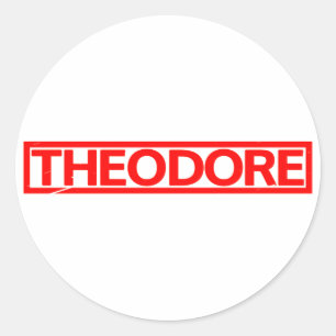 Theodore Stamp Ronde Sticker