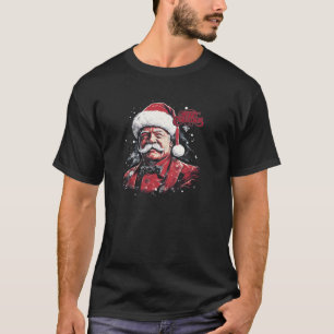 Theodore Teddy Roosevelt Grappig Vrolijk Kerstfees T-shirt