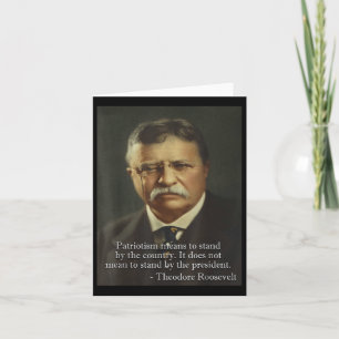 Theodore Teddy Roosevelt Meme _ Anti Trump T-shirt Kaart