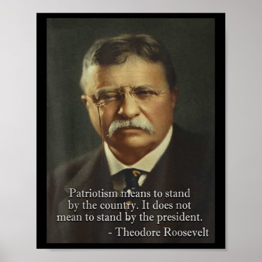 Theodore Teddy Roosevelt Meme _ Anti Trump T-shirt Poster (Voorkant)