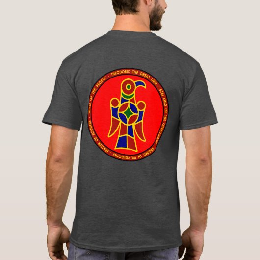 Theodoric het Great Red & Gold Seal Shirt (Achterkant)