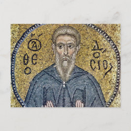 Theodosius de Cenobiarch Byzantijnse Mozaïek Icoon Briefkaart