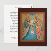 Theofany Christus Prayer Card Briefkaart (Voorkant / Achterkant)