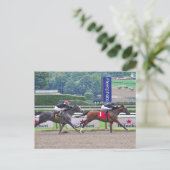 Theofilie slaat Carrumba aan Briefkaart (Staand voorkant)