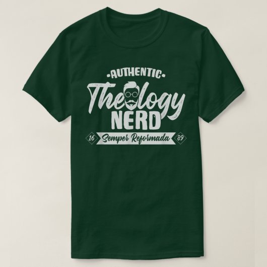 Theologie Nerd 1689 Hervormd Christelijk seminarie T-shirt (Design voorkant)