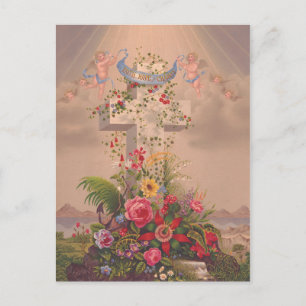 Theologische deugden Geloof, hoop en liefdadigheid Briefkaart