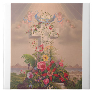 Theologische deugden Geloof, Hoop en Liefdadigheid Tegeltje