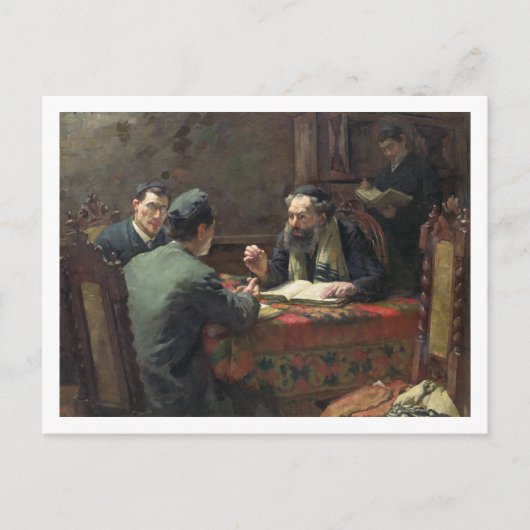 Theologische discussie, 1888 briefkaart (Voorkant)
