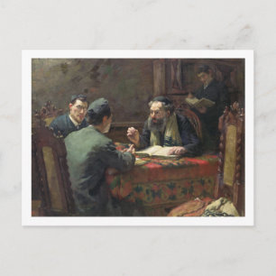 Theologische discussie, 1888 briefkaart