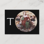 THEOLOGY-monogram, zwart Visitekaartje (Achterkant)