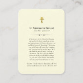 Theophan de kluizenaar Orthodoxe Gebed Kaart Plaatskaartje (Achterkant)