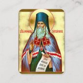 Theophan de kluizenaar Orthodoxe Gebed Kaart Plaatskaartje (Voorkant)