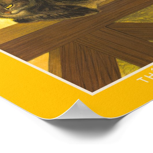 Théophile-Alexandre Steinlen, Kat op een Ballustra Poster (Hoek)