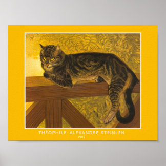 Théophile-Alexandre Steinlen, Kat op een Ballustra Poster