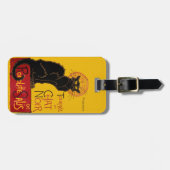 Theophile Steinlen - De Zwarte Kat Vintage Bagagelabel (Voorkant horizontaal)