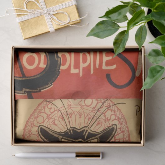 Théophile Steinlen Le Chat Noir Decoupage Tissuepapier (Geschenk)