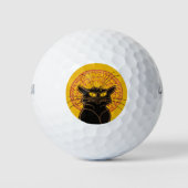Theophile Steinlen - Le Chat Noir  Golfballen (Voorkant)