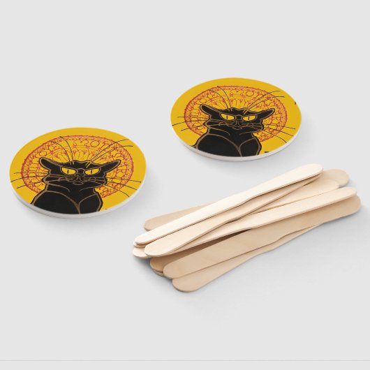 Theophile Steinlen - Le Chat Noir  Handwaaier (Niet-gemonteerd)