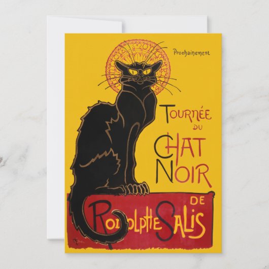 Theophile Steinlen - Le Chat Noir  Kaart (Voorkant)