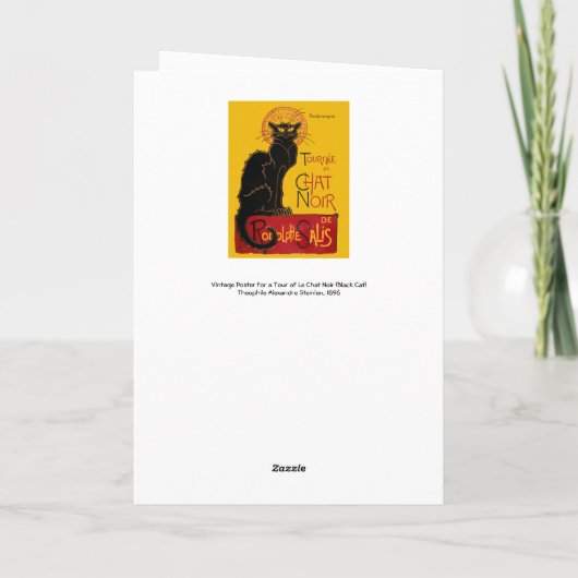 Theophile Steinlen - Le Chat Noir Kaart (Achterkant)